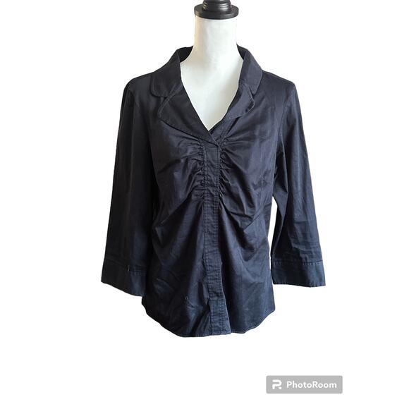 Ann Taylor Tops - Ann Taylor 3/4 Sleeve Top Black Size 14